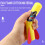 Yellow Foot Flying Rocket Toy with Soft Foam Ammo 3