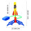 Yellow Foot Flying Rocket Toy with Soft Foam Ammo 5