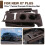 For  Sienna Central Console Silicone Protective Mat Cup Holder Mat Interior Modification Accessories Brown 3