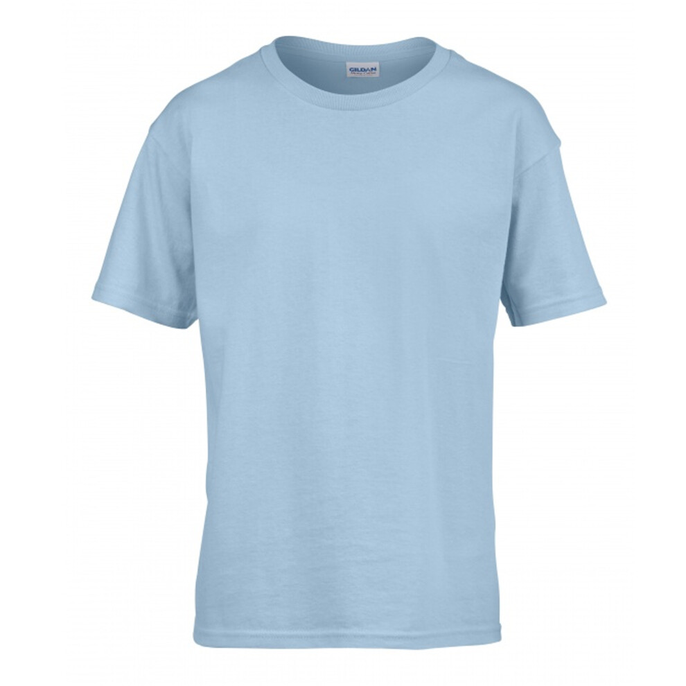 Gildan (S, Baby Blue) Mens Softstyle T-Shirt