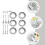 Raindrops Stainless Steel Silverware Set Silver Long Handle 3