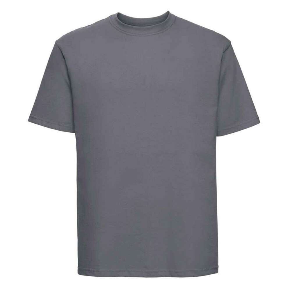 Russell (L, Convoy Grey) Mens Ringspun Cotton Classic T-Shirt