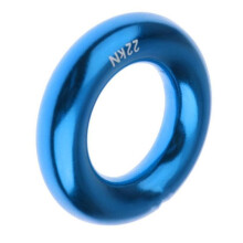 22KN Rappelleringsring för Bergsklättring, Arborist och Hängmatta, Utomhus, Bergsklättring, Liten Ring (2-Pack) Blå