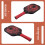 Carbon Fiber Pickleball Paddle Dragon  Design Hot Pressed Racket  Durable Racket for Enhanced 6