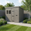 11x6 Pent Composite Shed Tanalised (Single Door, With Windows) 1