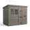11x6 Pent Composite Shed Tanalised (Single Door, With Windows) 2