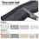 Cable Sleeve with Hook and Loop Fastener Black 0.78 in x 4