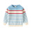 Light Blue Striped Sweater Cotton Knit 2 Years 2