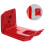 Fire Extinguisher Bracket Heavy Duty Red 4 Pack 4