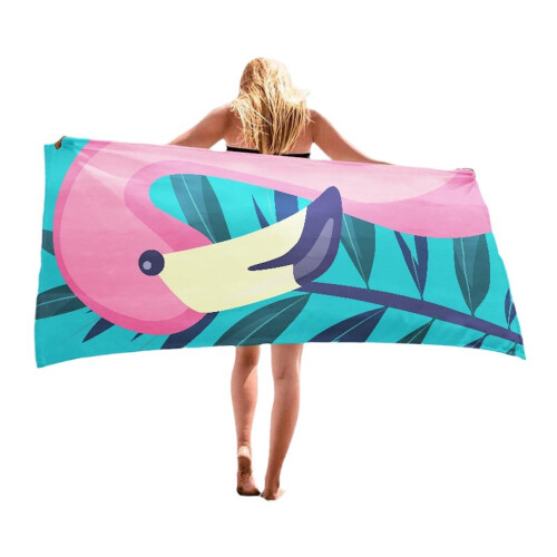 Ultra Microfiber Printed Beach Towel 55.1x27.5 Inch 2 or 4 1