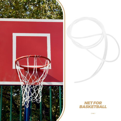 Basketball Net String White 1 Set 70.74 x 0.16 x 0.16 in 2