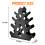Heavy Duty Dumbbell Stand Matte Black 1 Unit 3