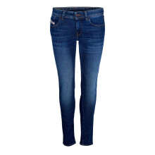 (25L, Blue Denim) Diesel Womens/Ladies Mid Rise Straight Leg Jeans