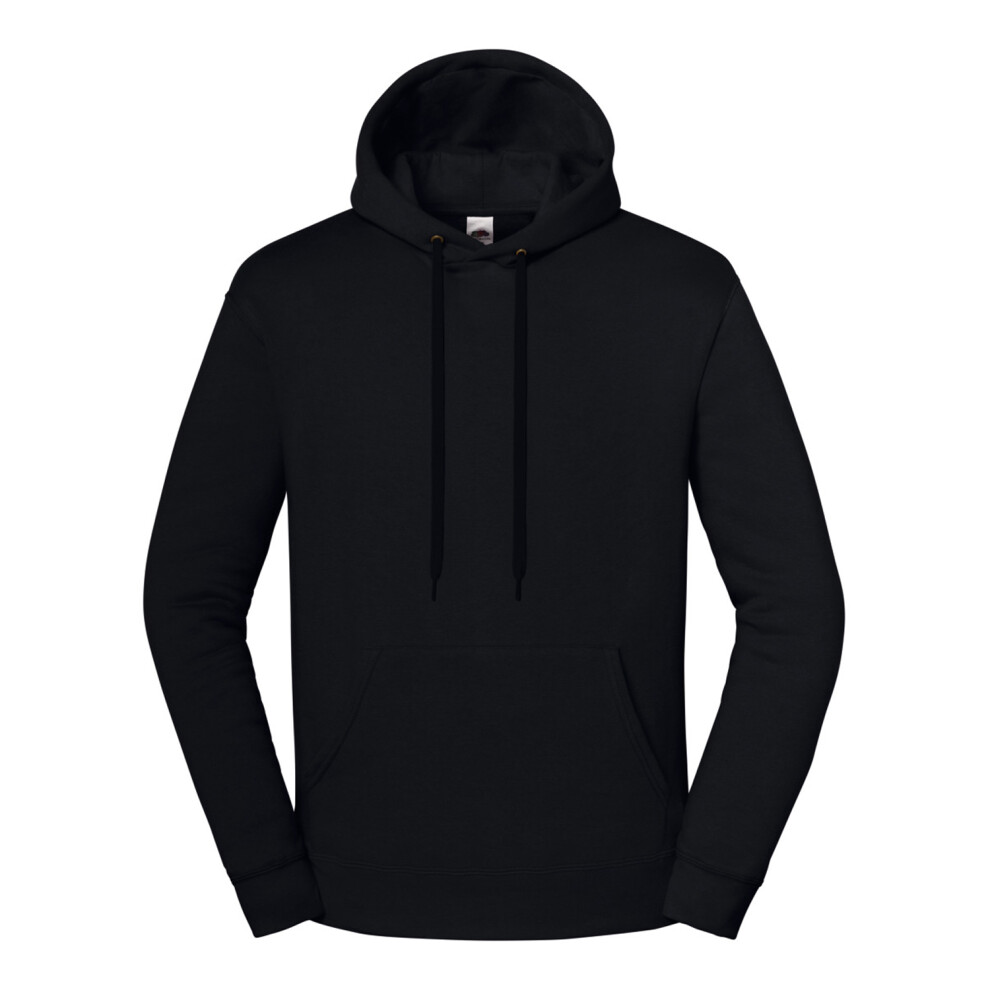 Fruit Of The Loom (M, Black) Unisex Adult Iconic Premium Hoodie