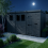 13x4 Pent Composite Shed Tanalised (Single Door, With Windows) 3
