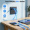 5 Pack USB Wall Socket with USB-A & USB-C Ports, UK 13A Single Switched Electrical Plug Socket with LED Indicator, Black 3