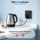 5 Pack USB Wall Socket with USB-A & USB-C Ports, UK 13A Single Switched Electrical Plug Socket with LED Indicator, Black 6