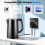 5 Pack USB Wall Socket with USB-A & USB-C Ports, UK 13A Single Switched Electrical Plug Socket with LED Indicator, Black 2