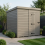 7x9 Pent Composite Shed Tanalised (Single Door, No Windows) 1