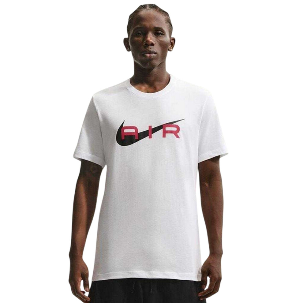 Nike (Xl, White) Mens Air Swoosh Cotton T-Shirt