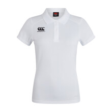 (8 UK, White) Canterbury Womens/Ladies Club Dry Polo Shirt