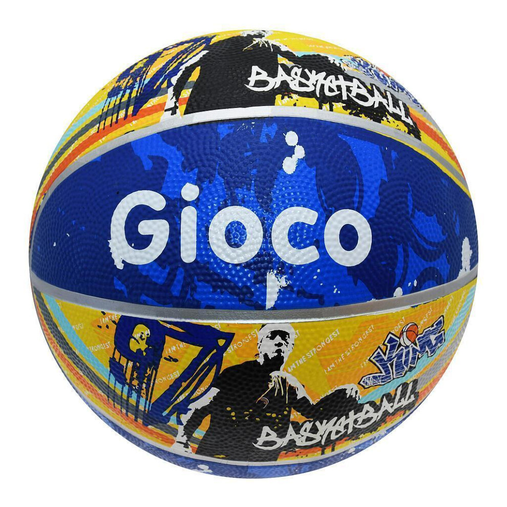 Photos - Basketball  Gioco Street2 (6, Yellow/Blue)