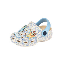(12 UK Child, Grey) Bluey Boys Badge Clogs
