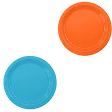 Paper Plate Macarons Pure Color Series Fruit Cake Picnic Dessert 9-Inch Plate Bright Yellow