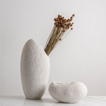 Vaso Moderno in Resina con Struttura in Corallo, Vassoio, Piattino, Vaso per Fiori, Motivo Corallo Irregolare, Decorazione per la Casa, Arredamento