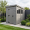 5x10 Pent Composite Shed Tanalised (Single Door, With Windows) 1