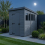 5x10 Pent Composite Shed Tanalised (Single Door, With Windows) 3
