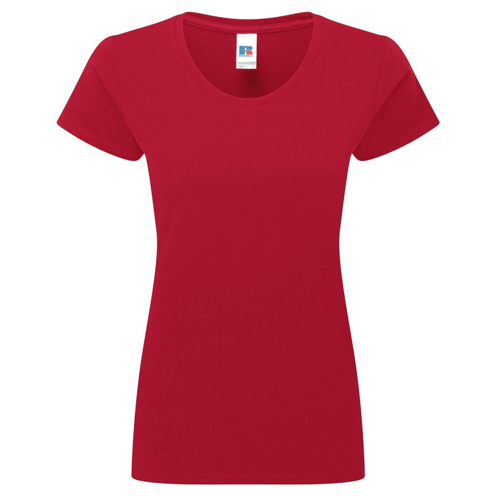 Russell (Xl, Classic Red) Womens/Ladies Authentic Classic Ringspun Cotton T-Shirt