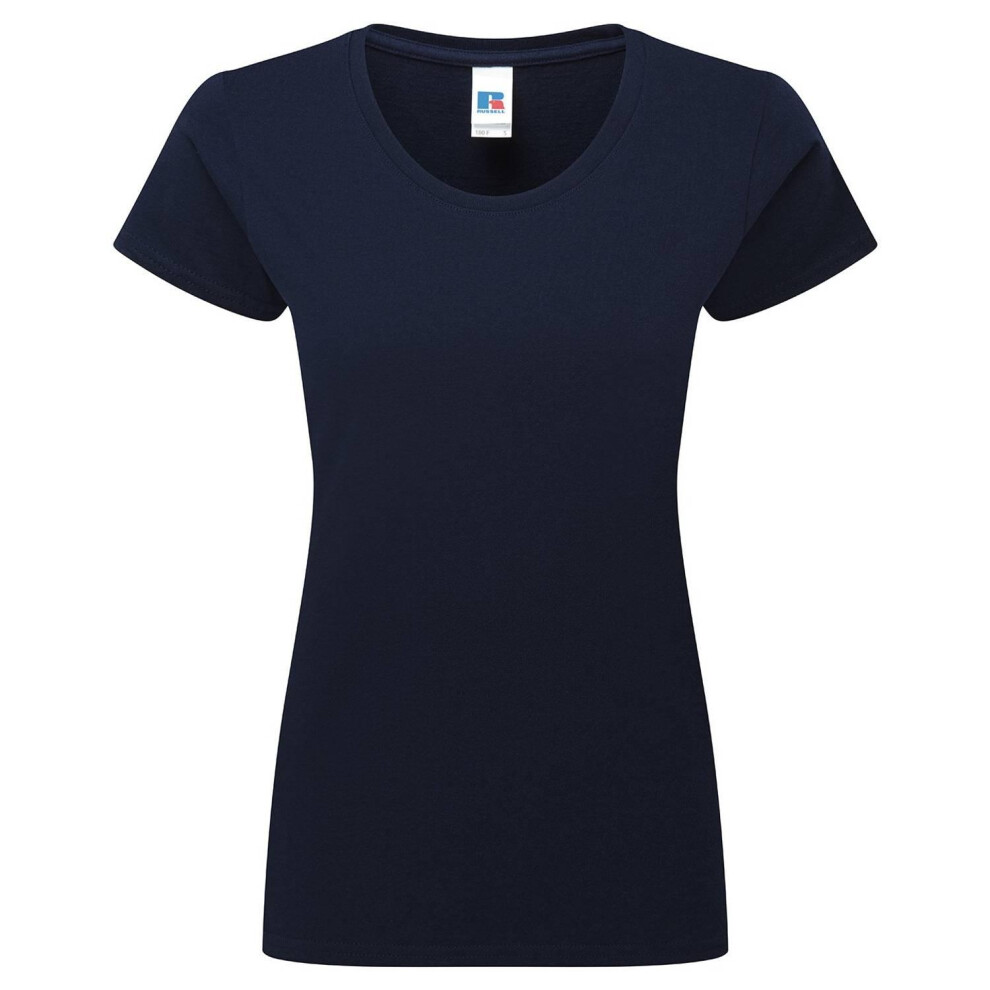 Russell (Xxl, French Navy) Womens/Ladies Authentic Classic Ringspun Cotton T-Shirt