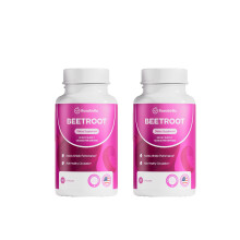 2 Bottle Rosabella Organic Beet Root Powder 1300mg Capsules Support Blood Pressure 60ct