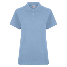(6 UK - 8 UK, Light Blue) Absolute Apparel Womens/Ladies Elegant Fitted Polo