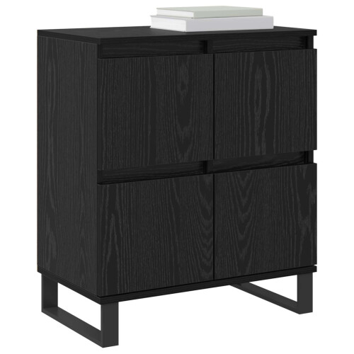 VidaXL vidaXL Sideboard Black Oak 60 x 35 x 70 cm 1
