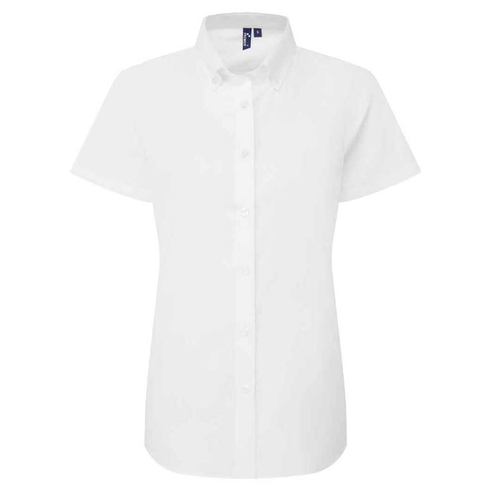 Premier (Xxl, White) Womens/Ladies Supreme Oxford Short-Sleeved Formal Shirt