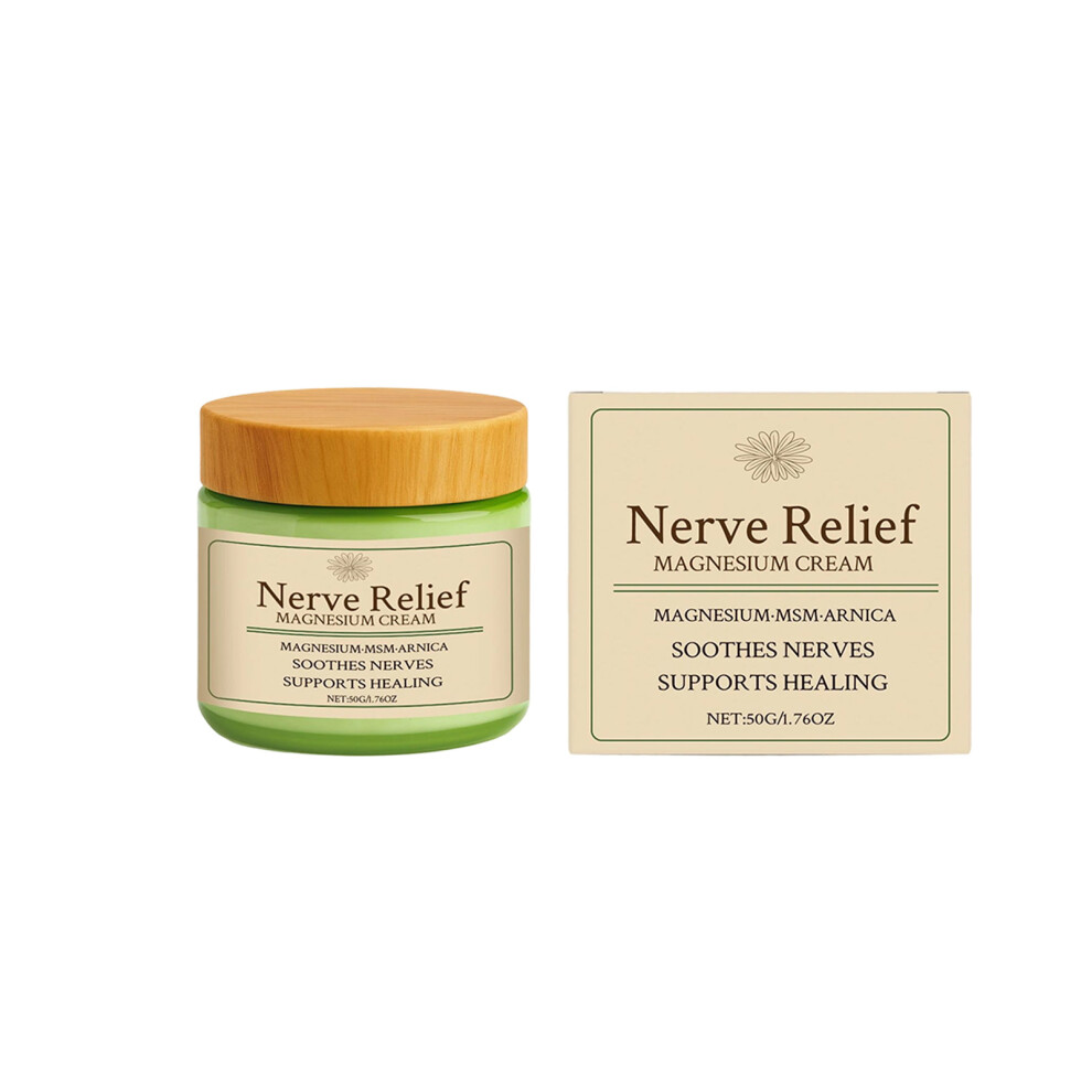 Nerve Relief Magnesium Cream for MSM & Arnica Oil, Nerve- Soothing & Healing