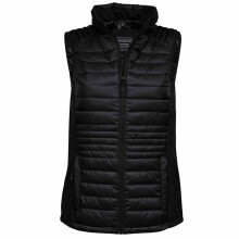 (XL, Jet Black/Black) Tee Jays Womens/Ladies Crossover Bodywarmer