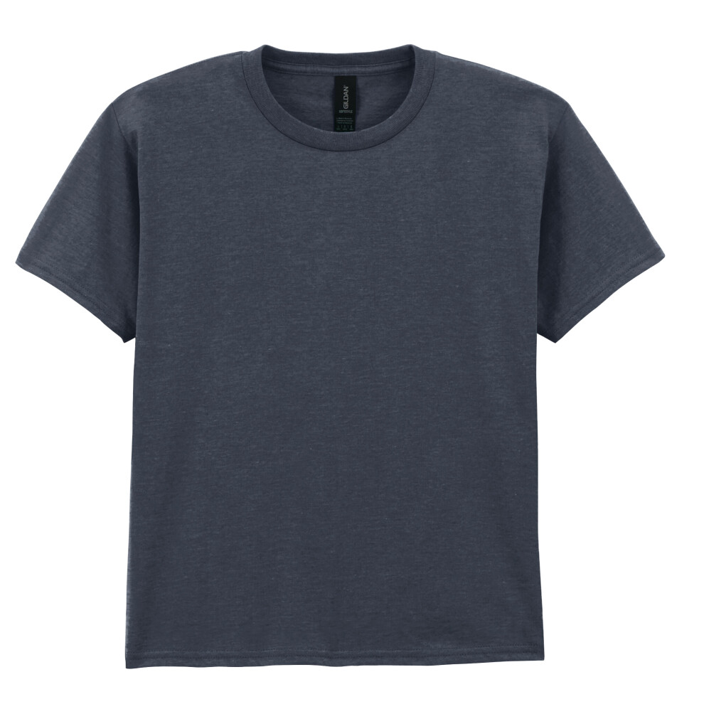 Gildan (3-4 Years, Dark Heather) Childrens/Kids Soft Style Jersey T-Shirt