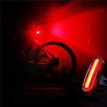 5X USB Rechargeable Bike Tail Light LED Warning Bicycle Rear Light IPX6 Waterproof for Helmet