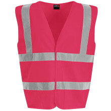 (7-9 Years, Pink) PRORTX Childrens/Kids Reflective Hi-Vis Vest