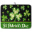 Tørkematte for oppvask til St. Patricks dag, grønn rutet kløver 1