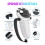 4x for Meta Quest 3 Protective Cover Handle Controller Grips,Front Shell Headset Cover and Face Cover,White 1