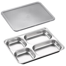 Boîte à bento en acier inoxydable à plusieurs compartiments étanche