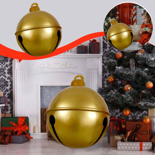 Oppblåsbar julepyntball PVC 23,62 tommer