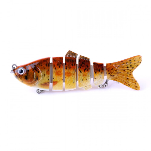 Esca artificiale rigida da pesca a 6 segmenti, realistica 2