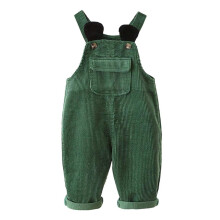 Children's Corduroy Jumpsuit Green Size 120
