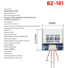 2X BZGNSS BZ-181 GPS Module Dual Protocol for FPV Flight Control Fixed-Wing Out of Control Return Rescue Drone Parts