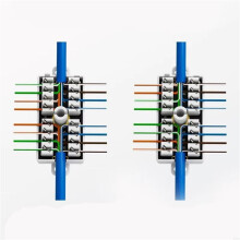 6X RJ45 Cat6 Junction Box for Ethernet Networking Cable Connection Accessories